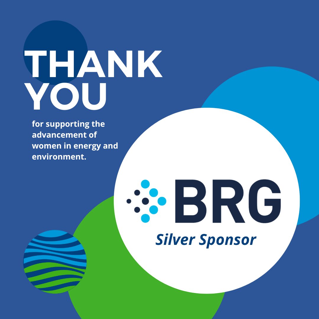 Thank you to our Silver Sponsor, global consulting firm Berkeley Research Group (BRG). <a href="/BRGexpert/">BRG</a> 's  generous support helps us empower and educate  women in the energy and environment sectors. Thank you, BRG, for championing our cause and being an essential part of our journey!