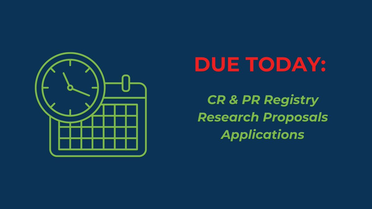 Don't miss your chance to utilize existing aggregate data from the AACVPR CR and PR Registries. Apply by end of day today, December 15, and unlock your research potential. Learn more: buff.ly/3f6Pqrw