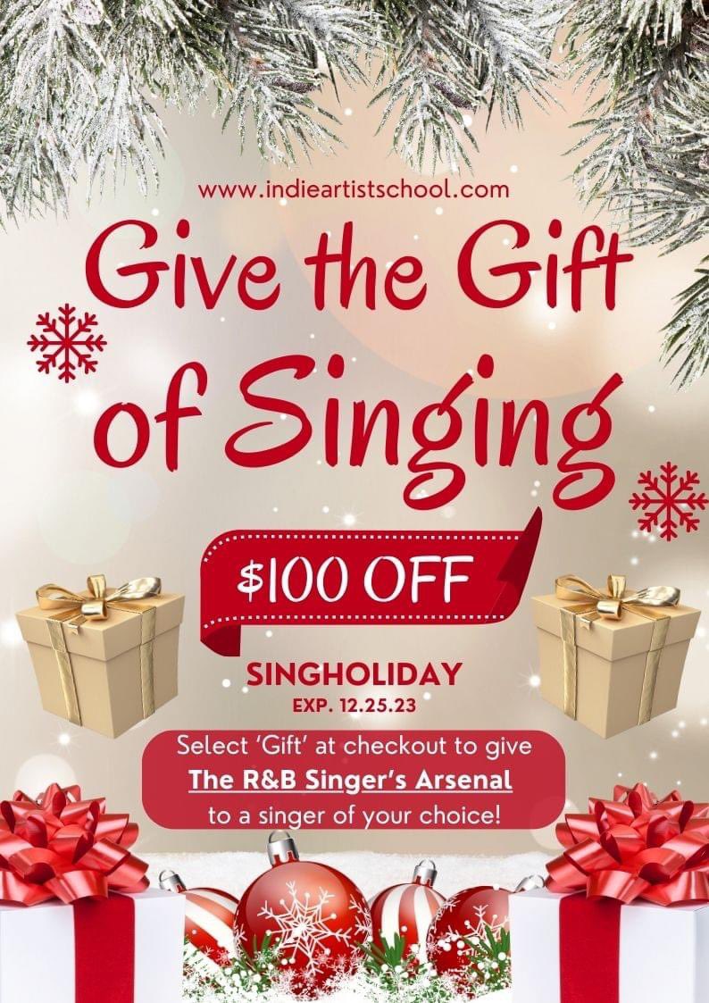 Trouble knowing what gift to give this year? Now you can gift The R&B Singer's Arsenal to any singer you know. 

indieartistschool.com/p/onlinesingin…

#onlinegift #Christmas2023 #thischristmas #rnbmusic #howto #singinglessons