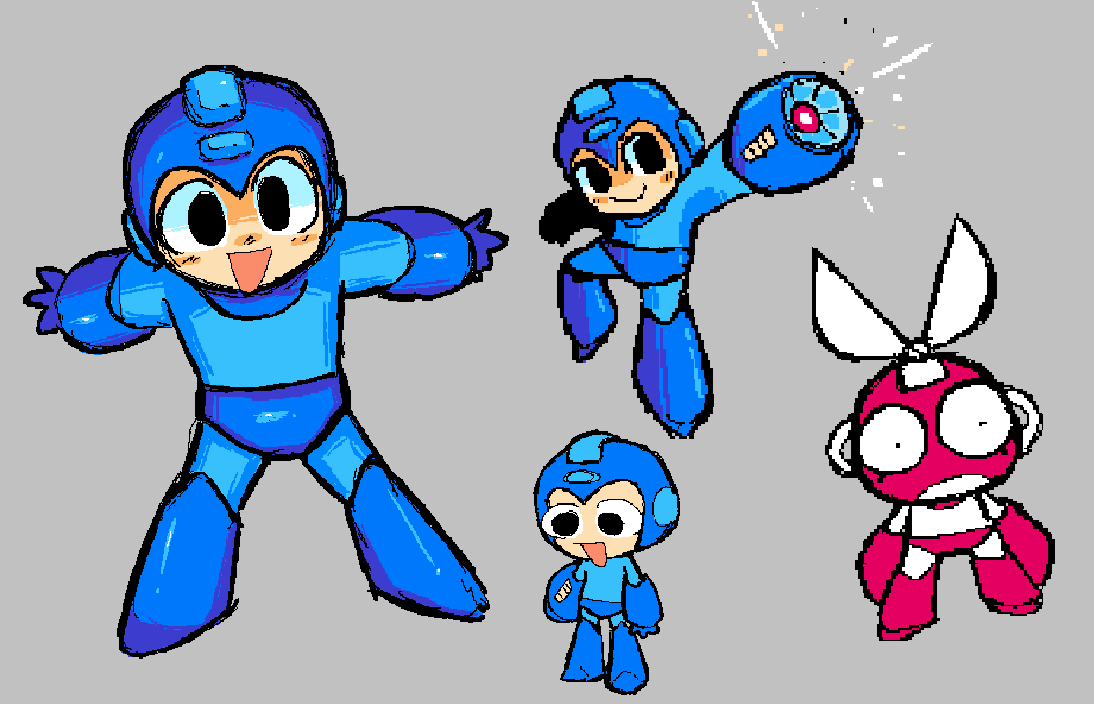 ロックマン(キャラクター) 「Mans of the Mega 」|Not Gazoogalooのイラスト