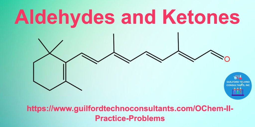 New! Practice problems for Aldehydes and Ketones at: guilfordtechnoconsultants.com/OChem-II-Pract…