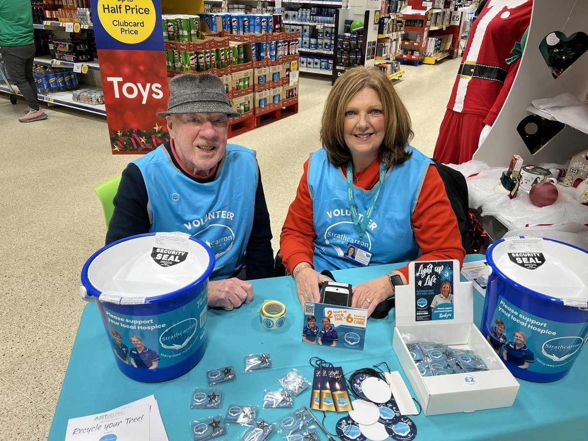 lainey16 (@elaine_e14yns) on Twitter photo Another good day with Dad collecting for <a href="/strathcarron1/">Strathcarron Hospice</a> at Tesco Extra Cumbernauld 🌟 x Another good day with Dad collecting for <a href="/strathcarron1/">Strathcarron Hospice</a> at Tesco Extra Cumbernauld 🌟 x