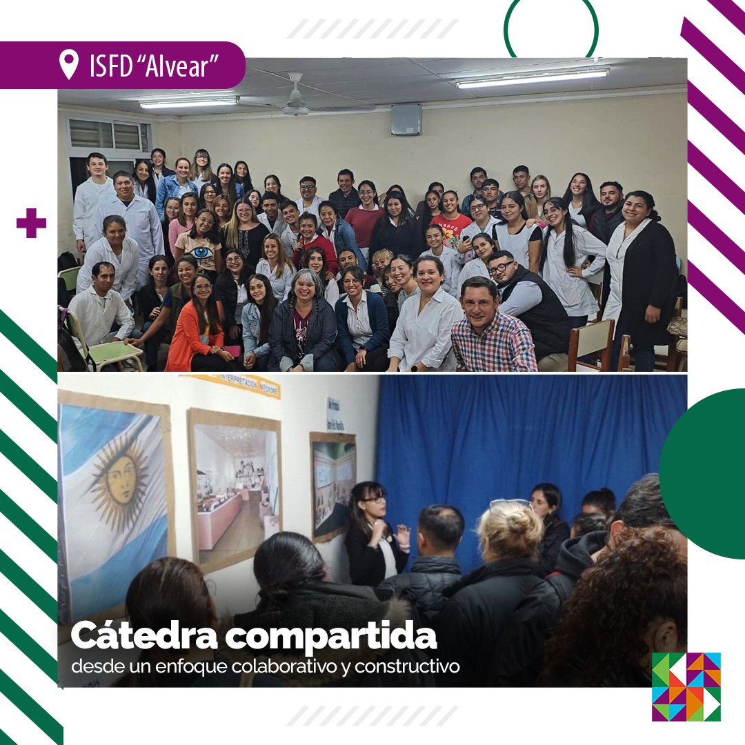 El ISFD “Alvear”, en el marco del Proyecto de Fortalecimiento Institucional 2023, desarrolló talleres de cátedra compartida, desde un enfoque colaborativo y constructivo, con el objetivo de compartir tópicos de enseñanza con docentes y estudiantes.
