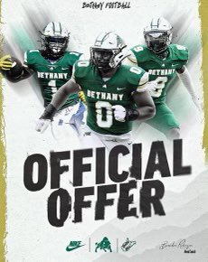 After a great visit I’m beyond blessed to receive my first offer from @BethanyWVFB <a href="/CoachRobBC/">Brandon Robinson</a> @CoachRancBC