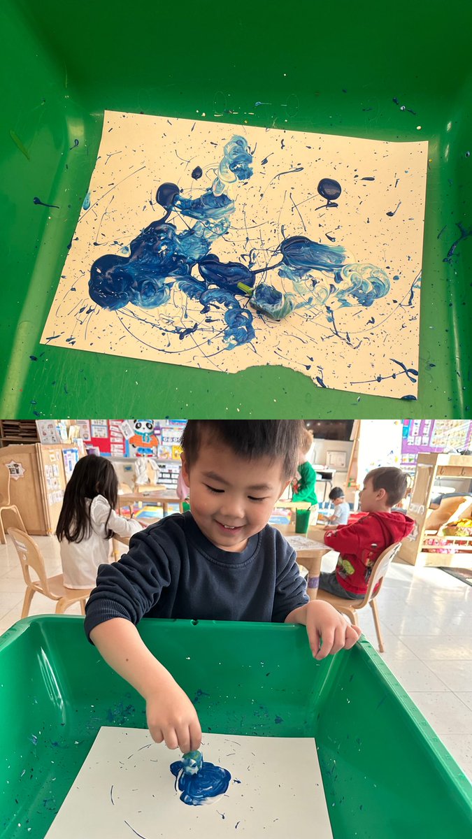 December has been full of fun crafts as we learn about different holidays! We painted Christmas lights and used dreidels to create Hanukkah art! #mineolaproud <a href="/MineolaUFSD/">Mineola UFSD</a>