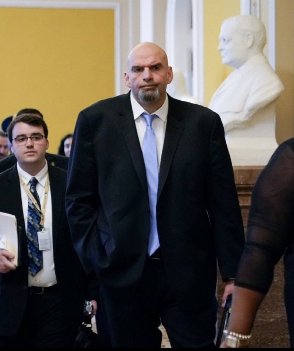 To show I am fair and balance I’d like to give a shout out to the “highly respected”Senator from PA, J. Fetterman! Why? * he supports taking back US farmland owned by CCP * a staunch supporter of Israel *he supports closing the southern border I could grow to like him!