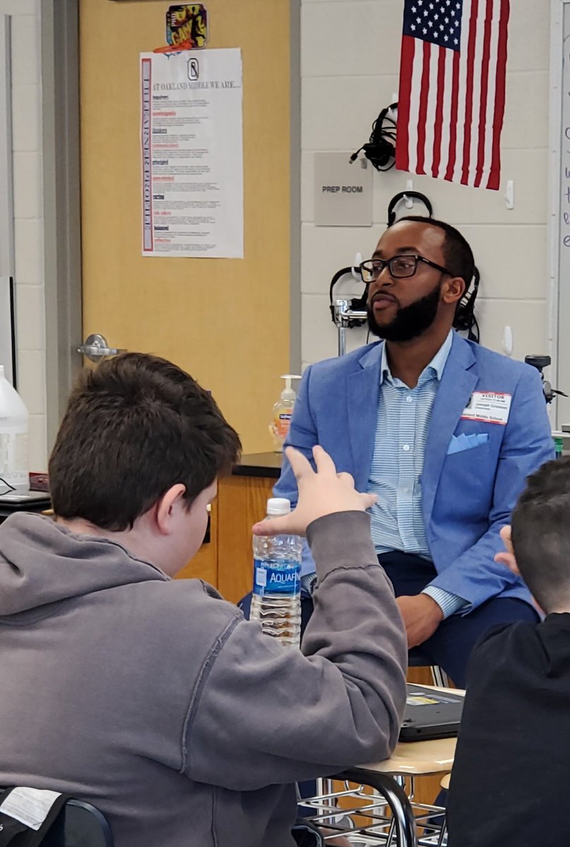 Love having former students 'give back' by speaking truth and advice into my 7th graders! @joseph_crismon, Congratulations on your graduation tomorrow!! I can't wait to see where this new chapter takes you!