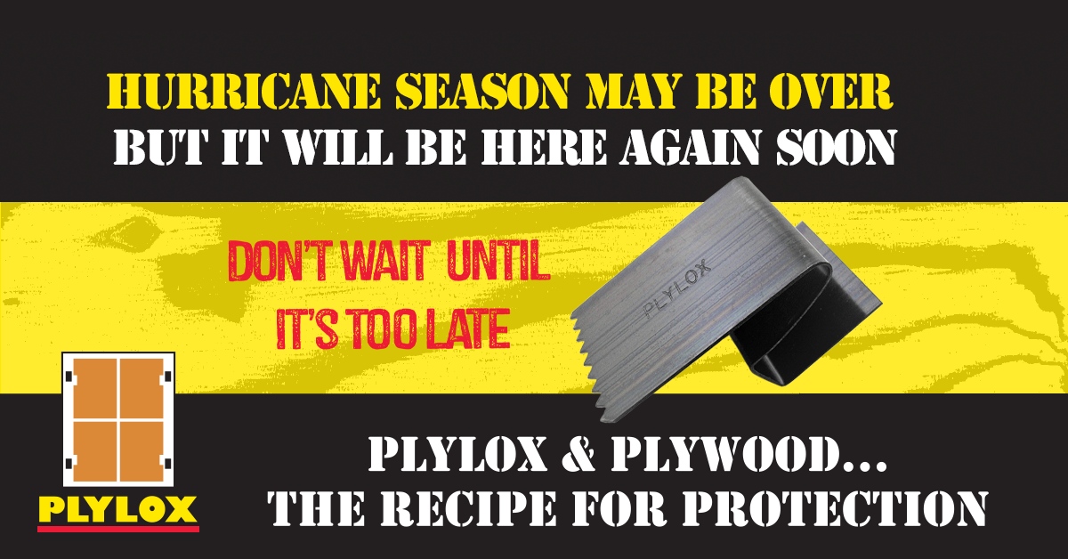 🌀 Season's over, but preparation never stops! Get Plylox Hurricane Clips to safeguard your home. Easy install, strong protection. Don't wait for the next storm, be ready now! 🏠💪 #HurricanePrep #HomeSafety