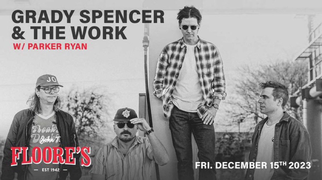 Tonight! Come see @GSandtheWork at Floore’s with special guest @ParkerRyanMusic ! Doors open at 7pm and music starts at 8:30pm. Get your tickets at the door or online here: bit.ly/3qUUntC