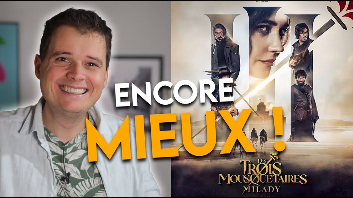 C'était tellement bien !!! 
Bon ça vaux pas Albert le 5ème mousquetaire faut pas déconner mais que ce deuxième film est cool !

Nouvelle vidéo, on parle des 3 Mousquetaires : Milady " de Martin Bourboulon

La vidéo 🎬 youtu.be/Mc60_GRQ0Ow?si…