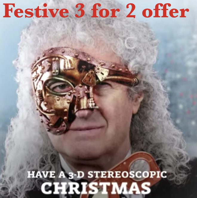 For last minute Christmas shoppers....you need look no further , embrace our three for two festive offer which includes our best loved titles from Queen in 3-D to Mission Moon 3-D.... shop.londonstereo.com/christmas-offe… Happy weekend!