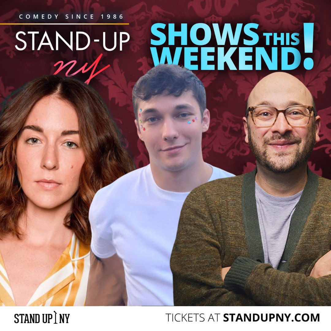 LAUGHS and CRAFTS this wknd!✨🎉💝🎨‼️ 🎟️TICKETS🎟️ and ✨LINEUPS✨ at standupny.com/upcoming-shows…