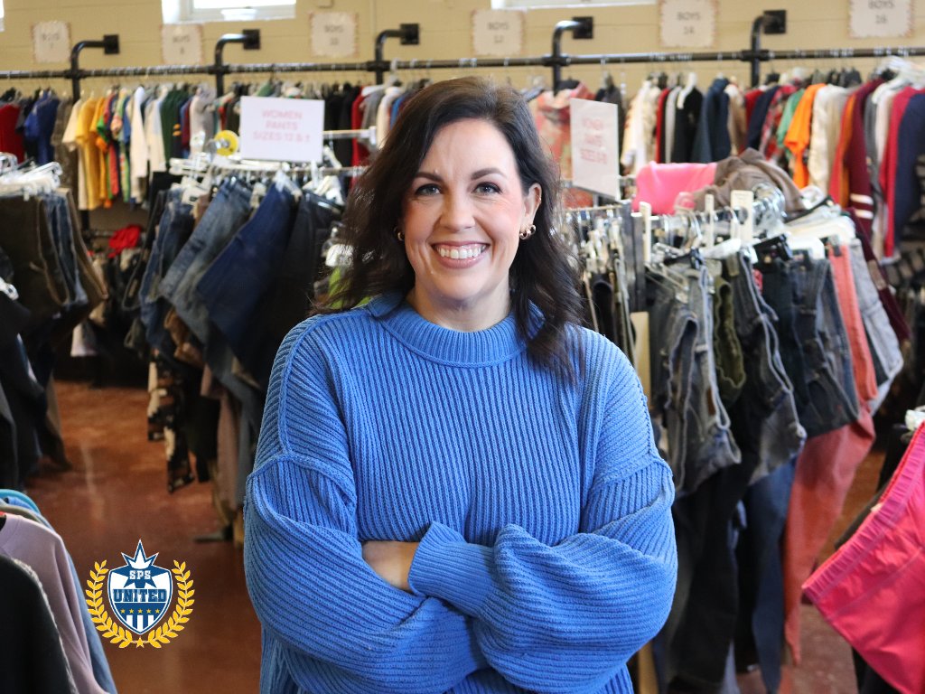 officialSPS's tweet image. SPS United: Meet Taryn Raidel, PTA Clothing Bank Director ow.ly/51Qo50Qjlba

#supportSPS