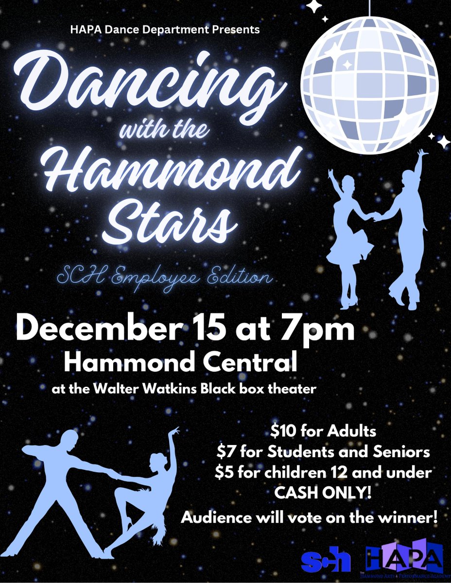 Come out and see the ⭐⭐⭐⭐ at @HammondAPA's 'Dancing With the Hammond Stars', tonight @HammondWolves. #HAPA