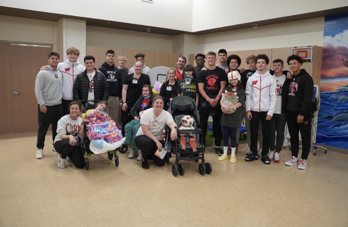 There is no better example of effort an toughness than what our boys got to see at Madonna Rehabilitation Center today. #E/T