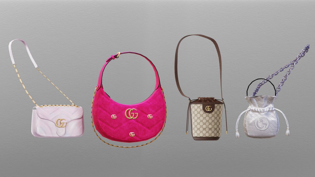 We are so excited to have created these limited Gucci items! Snag each of these limited bags at the Gucci Gift Shop on Roblox! Thank you @supersocialplay for the opportunity! LINK: roblox.com/games/15560249…