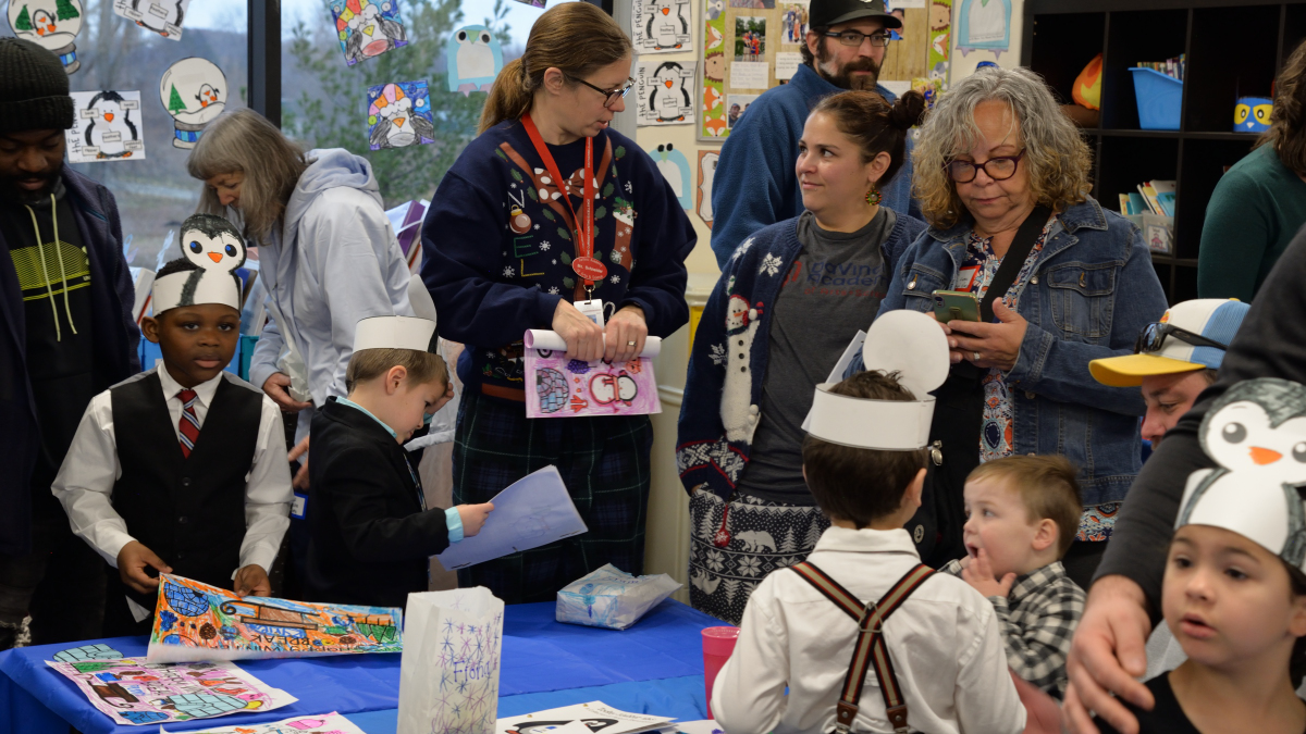 🐧 DaVinci Academy's Kindergarten Penguin Party was a hit! 🎉🎶

Our little stars wowed the packed auditorium with four adorable penguin songs. 🎤🐧 The cuteness was off the charts in their penguin outfits!

Then it was back to the classrooms to show off their penguin art!🎨