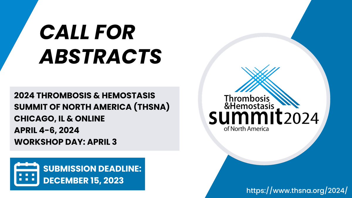 The today, THSNA 2024 Abstract Submission deadline is Friday, December 15! #THSNA2024 conta.cc/48f9Zbp