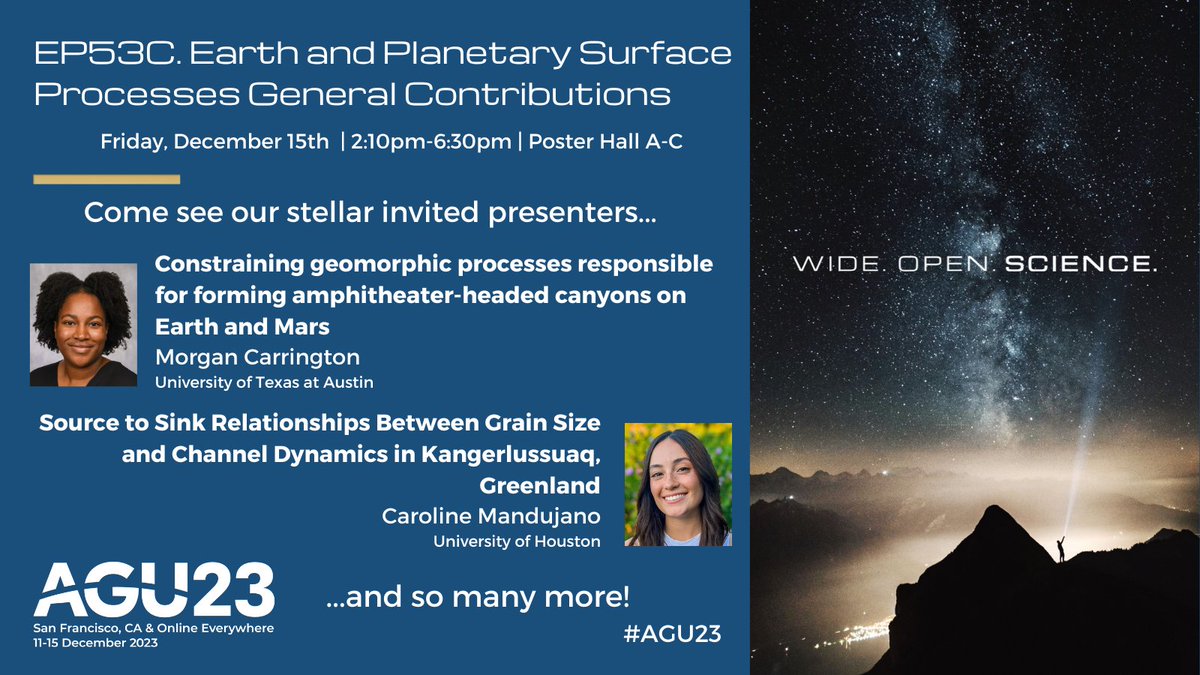 Planning on going to Gilbert Club tomorrow?? Make sure you have something to talk about by coming to our <a href="/AGU_EPSP/">AGU_EPSP</a> General Contributions Poster Session! We have over 60 posters this afternoon alllll about surface processes. If you find me, I may or may not have some lil treats...