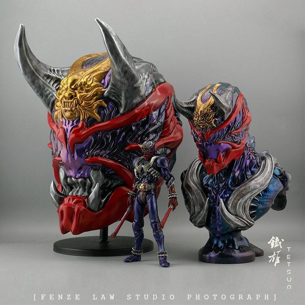 SIC Kamen Rider Hibiki . Bust . Helmet I sculpt it by zbrush with