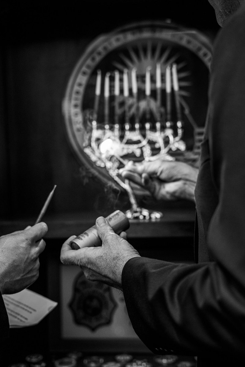 fdlepio's tweet image. #YourFDLE Commissioner Mark Glass, Rabbi Mark Rosenberg and Chief of North Operations Division, Miami-Dade Police Department Rosanna Cordero-Stutz come together to honor the “festival of lights.” FDLE wishes you all a safe and blessed Hanukkah.