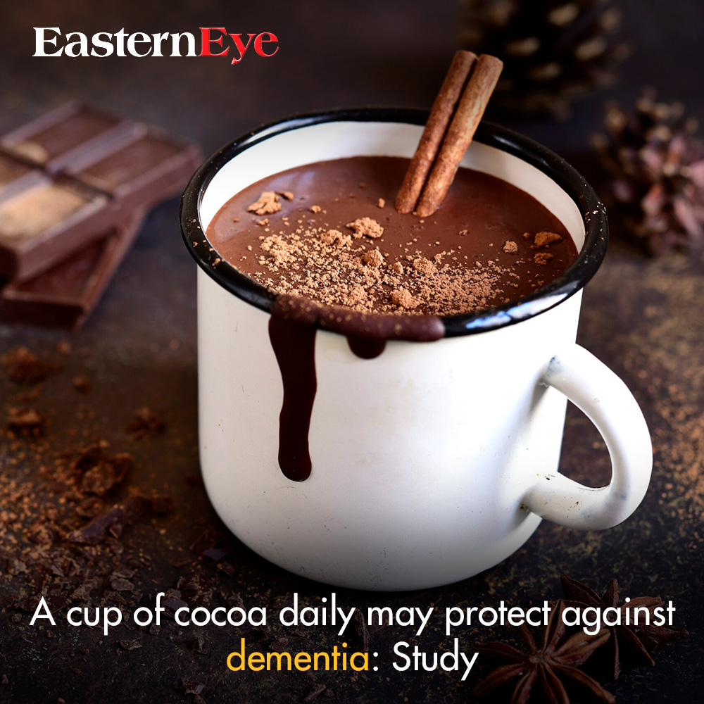 EasternEye's tweet image. A cup of cocoa daily may protect against dementia: Study
Read more- easterneye.biz/cup-of-cocoa-p…
#CocoaStudy
#DementiaPrevention
#BrainHealth
#CupOfCocoa
#HealthResearch
#NutritionScience
#DementiaPreventionTips
#CocoaBenefits
#DailyCocoa
#HealthyHabits