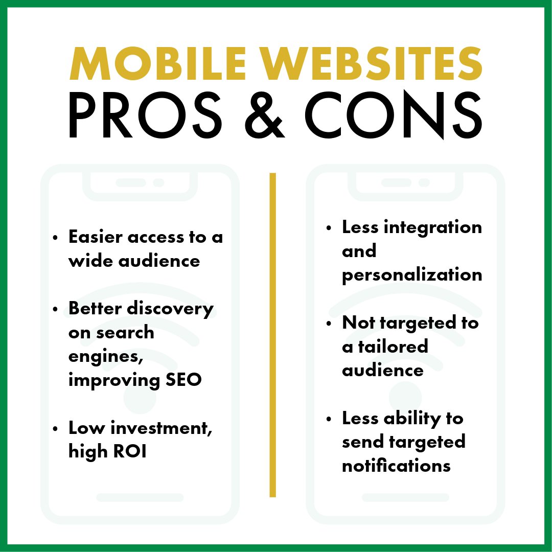 Are you considering the #ROI of tailoring your brand's website for mobile optimization or creating a mobile app experience? 

Check out our pros and cons of both, and connect with our team to learn how digital #marketing could drive your brand forward. ➡️