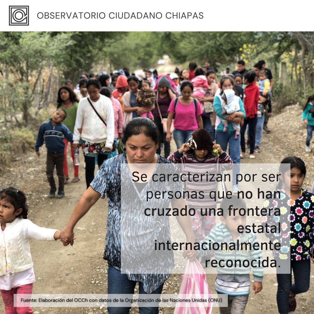 #OCCh | ¿Qué es el Desplazamiento Interno Forzado👣? 
Hay razones por las que personas huyen de sus hogares por conflictos, violencia o catástrofes, conoce más aquí 👇