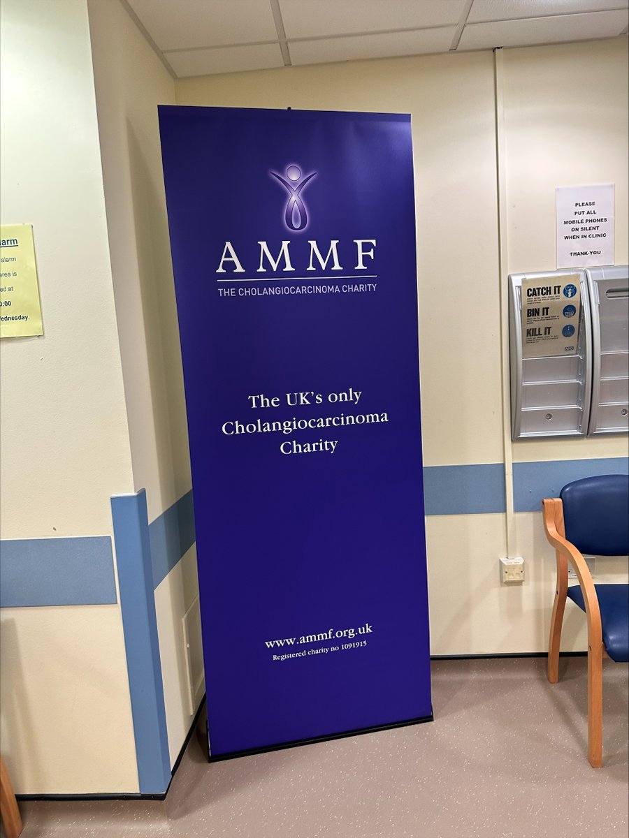 Spotted at The Royal Infirmary of Edinburgh, awareness raising for #AMMF! ammf.org.uk #cholangiocaricinoma #bileductcancer