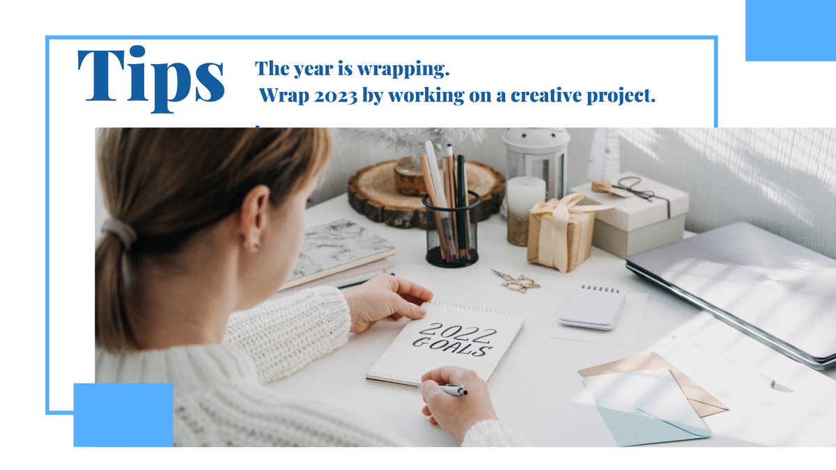 The year is wrapping. Bring 2023 to an inspirational close by completing a big creative project.

#winterfridays #wraptheyear #WinterCreativity #yearendstrategy #yearendcreativity #creativefridays #steveramosmedia #steveramoswriter #steveramospodcaster