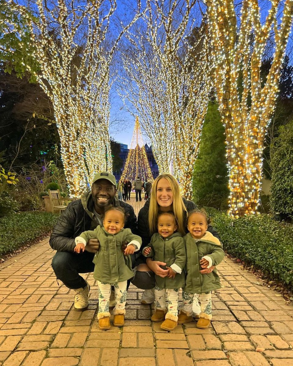 It doesn't matter where you're going 💚 it's who you have beside you. Don't miss family photos along Crepe Myrtle Allée during Garden Lights ✨ Grab tix now: atlantabg.org/glhn 📸 jcourtney06 chris2cool_100 douglasdeweycreative theabbeytriplets
