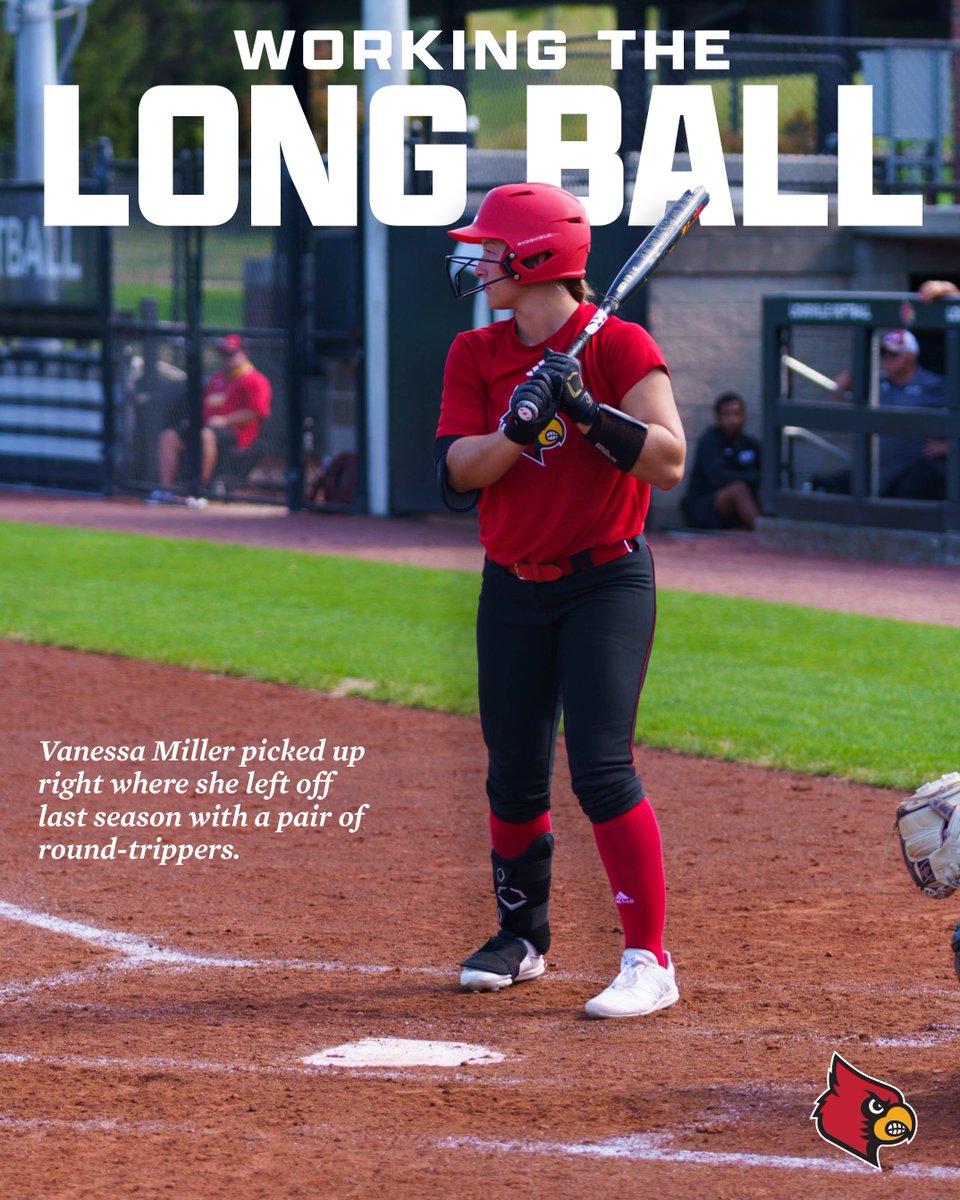 Louisville Softball (@louisvillesb) on Twitter photo Working the long ball πͺ
<a href="/vmiller3333/">vanessa miller</a> picked up right where she left off last season with a pair of round-trippers this fall!
#GoCards Working the long ball πͺ
<a href="/vmiller3333/">vanessa miller</a> picked up right where she left off last season with a pair of round-trippers this fall!
#GoCards