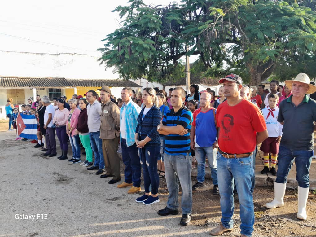 YanetEnamo19211's tweet image. En el asentamiento de Mapos se realiza acto por el aniversario 65 de su liberación. #LaSierpe #Mapos