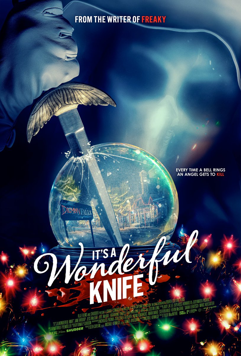 You better watch out! Our next main feature is It's a Wonderful Knife, the new holiday horror comedy on Shudder and other platforms. And it's our company Christmas party, so the whole gang should be here. (Tim &amp; Laurel.) Join us Tuesday night at 8pm (E) for all the festivities.