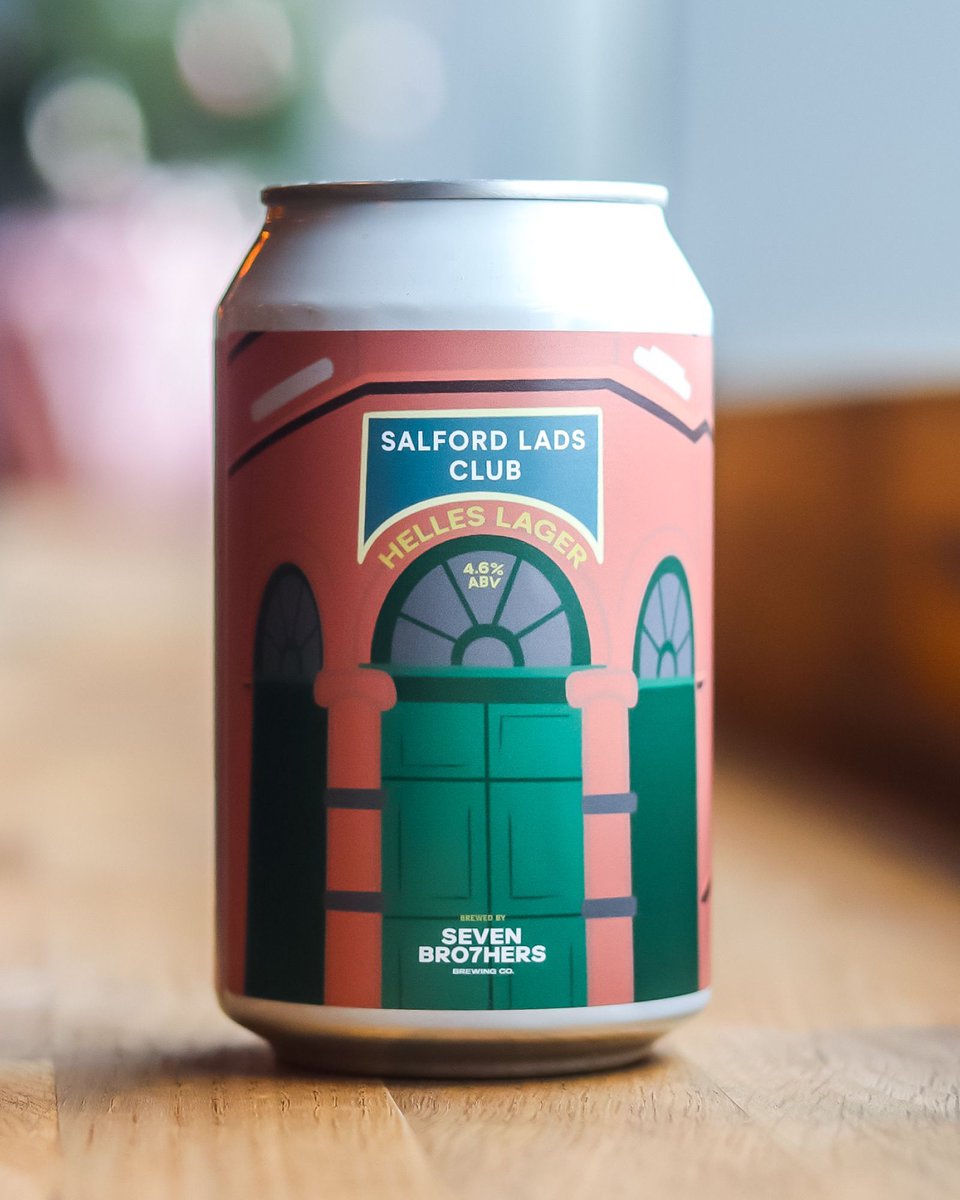 SALFORD LADS CLUB LAGER We are thrilled to partner with @salfordladsclub on this limited edition lager. Salford Lads’ Club is a place where generations of locals come together to share experiences. One of those locals was our dad Eric. Available at buff.ly/3wTXod2