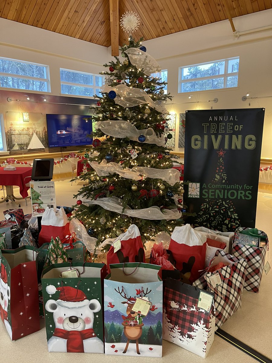 Our Tree of Giving 2023 is growing everyday for our #seniors, thanks to the generosity of #Yellowknife and surrounding communities! #NWT #longtermcare #dementia #NWTpoli