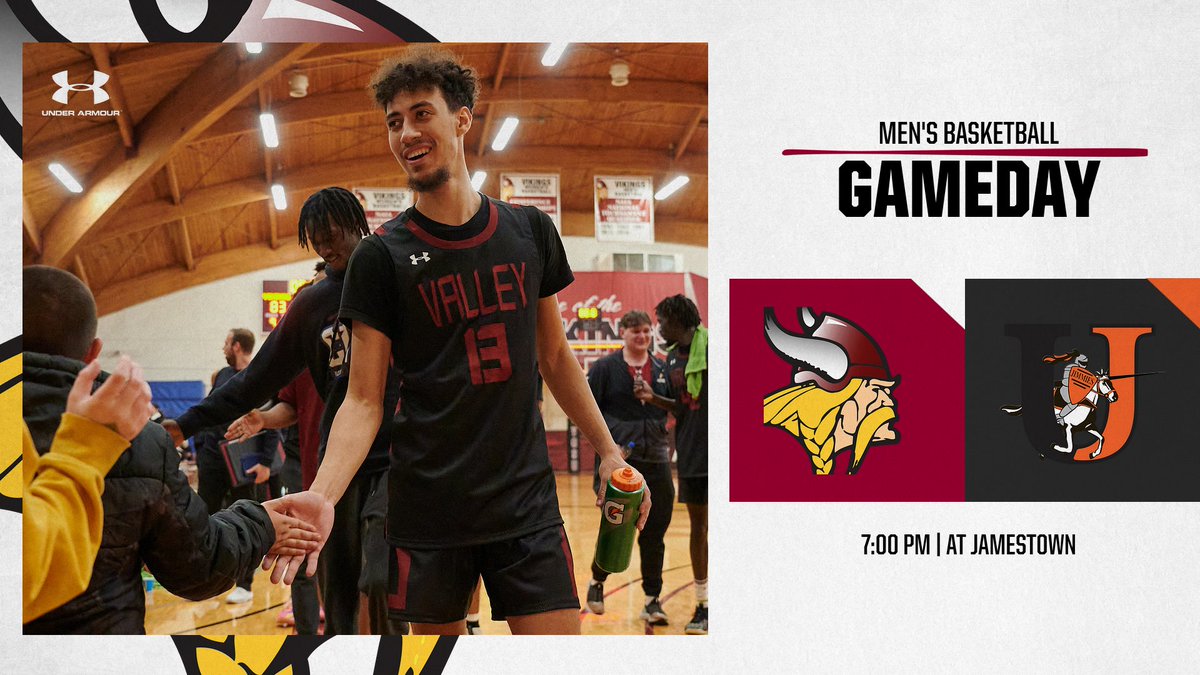 🏀 GAMEDAY! The Viking Men are on the road Friday for a RIVALRY game against the Jimmies. 🕖 7:00 p.m. 📍 Jamestown Radio coverage on Q101.1 & online 👇 Listen: bit.ly/48KzcLW Watch: bit.ly/463UD8P Stats: bit.ly/3H4mdYV