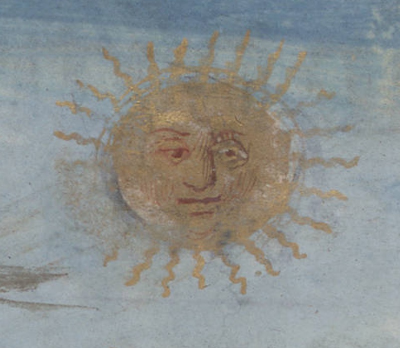 Dear @GettyMuseum: we thought this medieval sun would go nicely with your medieval moons🌞 #MuseumGiftSwap