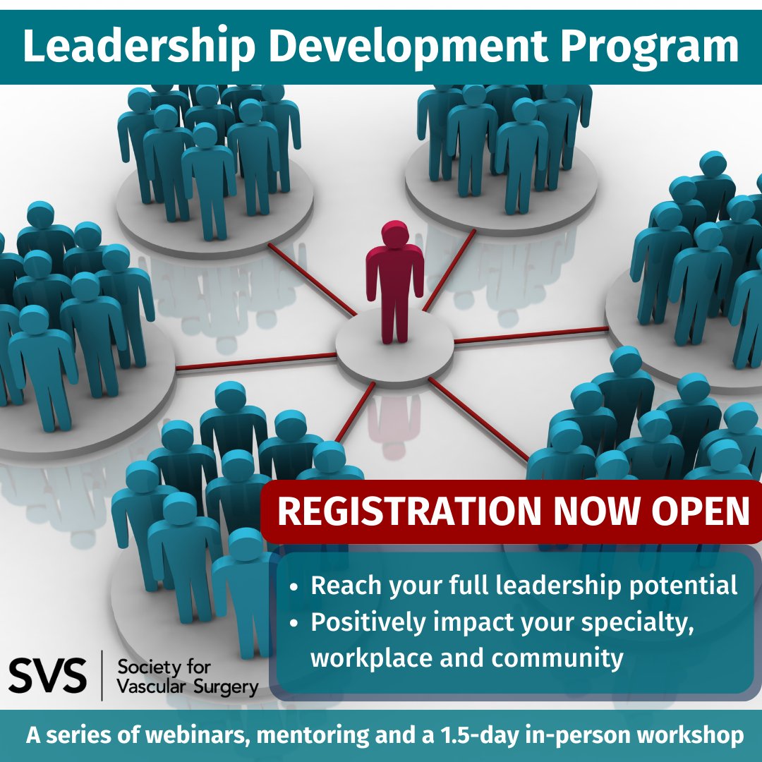 Registration for the fifth Leadership Development Program cohort is now open and space is limited! Register now to enhance your skills and forge valuable connections: vascular.org/vascular-speci…