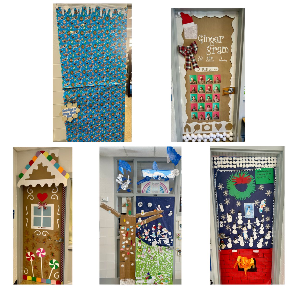 Check out our staffs Winter themed doors! ❄⛄We can't wait to see which door our families choose as their favorite! #WestMeadeMakesItFun #AACPSAwesome