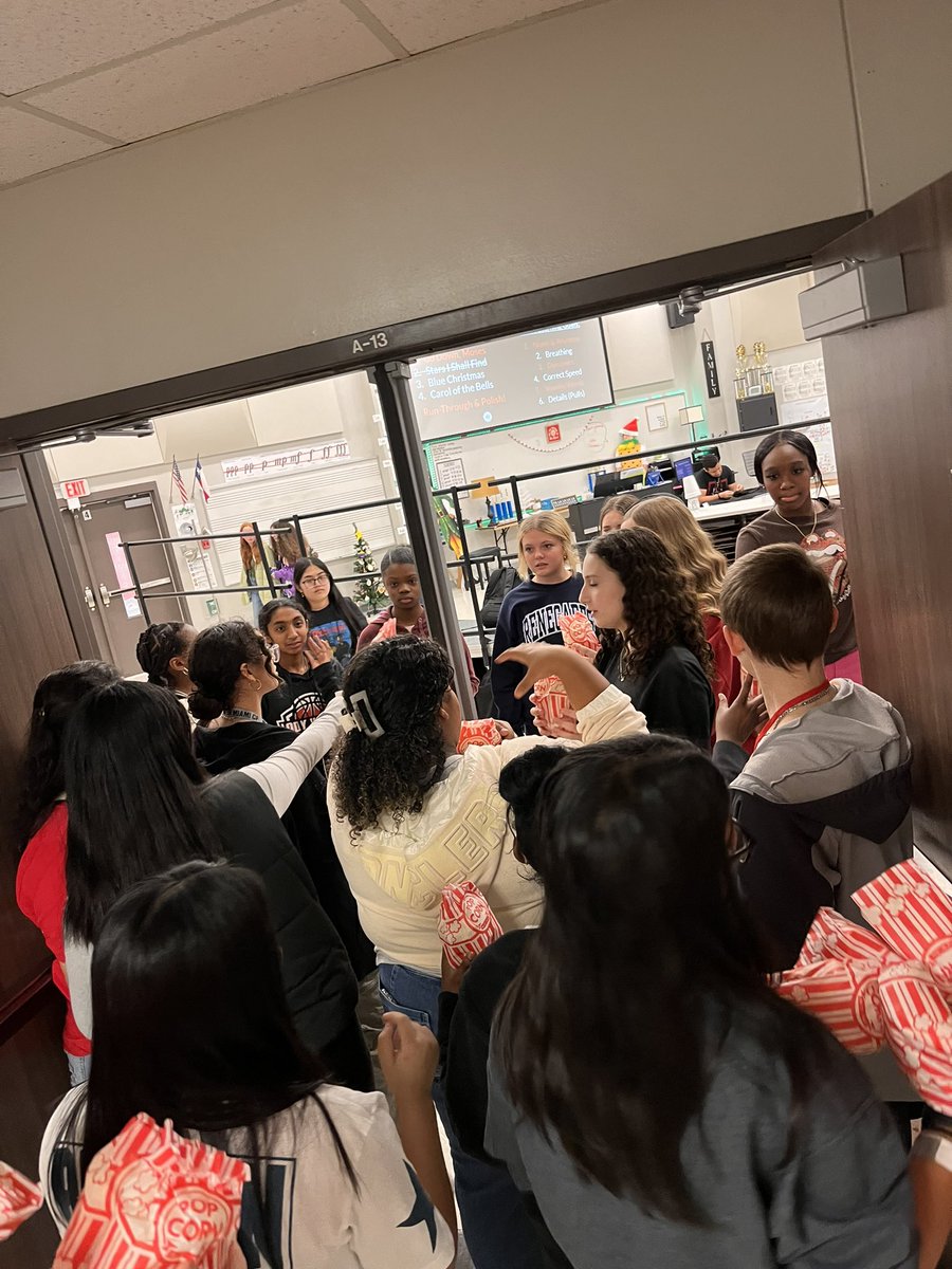 🍿🍿🍿🍿Eighth Grade enjoyed their popcorn party for winning the food drive contest. 🍿🍿🍿🍿