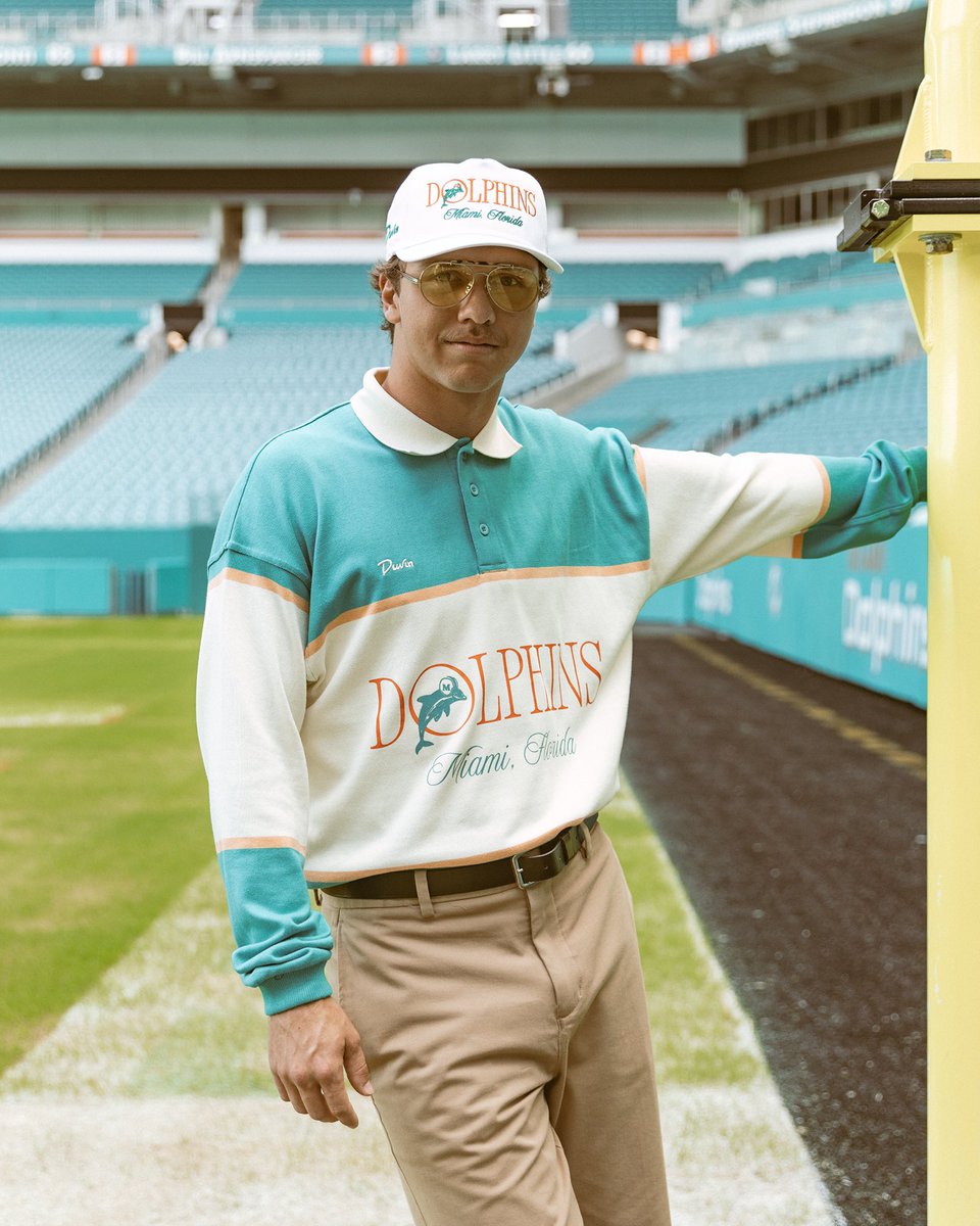 DuvinDesign's tweet photo. Take a trip back in time as we dive into the rich history of the @MiamiDolphins 🐬

Our collaboration drops online tomorrow. https://t.co/G92KZHmBfH