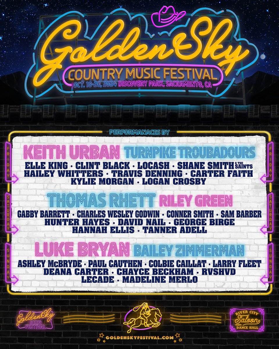 California! Can’t wait to see you guys at the @goldenskyfest! Tickets are on sale now: goldenskyfestival.com