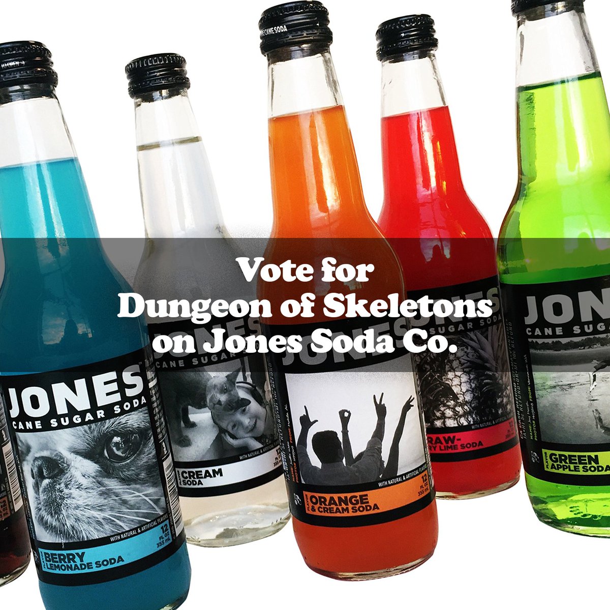 dungeonofskelet's tweet image. Hey! Vote for DOS&apos; photo to be printed on the next batch of @jonessodaco bottles! You don&apos;t have to login or make an account. Just visit the link below &amp;amp; click VOTE. The button should turn blue and you&apos;re done!
Thanks y&apos;all! tinyurl.com/yc34bnwj