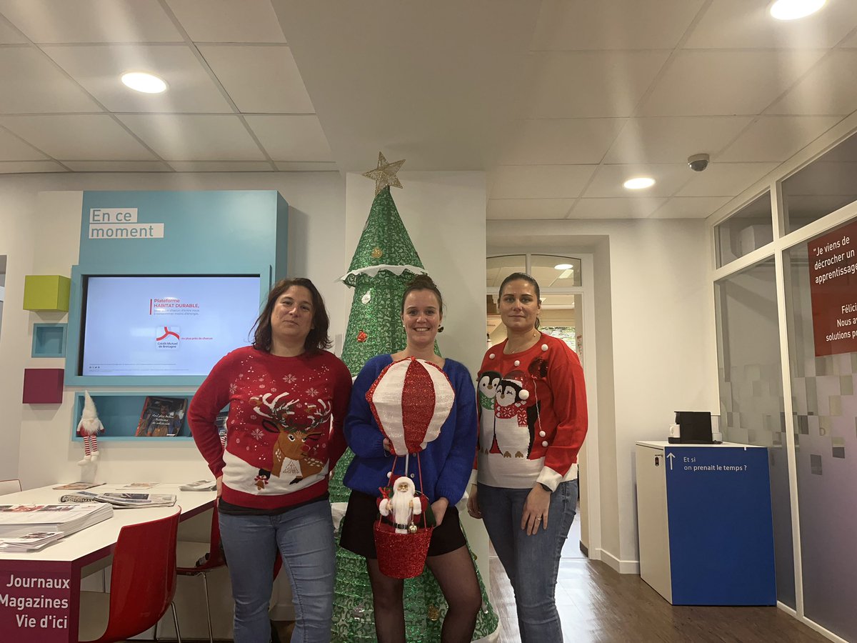 Aujourd’hui c’était la journée du pull de Noël 🎅🏻 à la <a href="/ccmcancalestmel/">Ccm Cancale St Méloir des Ondes</a>