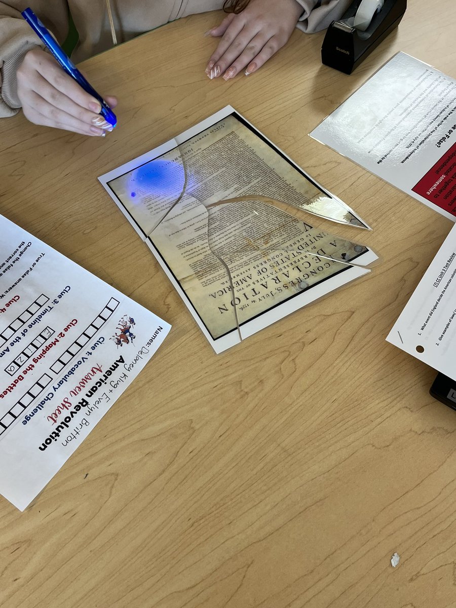 CC_MS_Library's tweet image. The library staff are huge Hamilton fans, so of course we needed to celebrate the Revolutionary War breakout activity in style! #work #riseup #hamilton @CCCSD_MS
