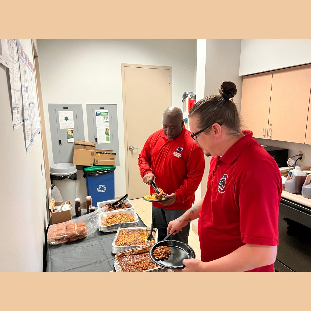 BcVsc's tweet image. Today is Friday. Which means we wear red in the office to Remember Everyone Deployed! It was also our office Christmas party! A big thank you to @MissionBBQ for providing our office with a delicious lunch! #bcvets #butlercountyohio  #RememberEveryoneDeployed #MissionBBQ