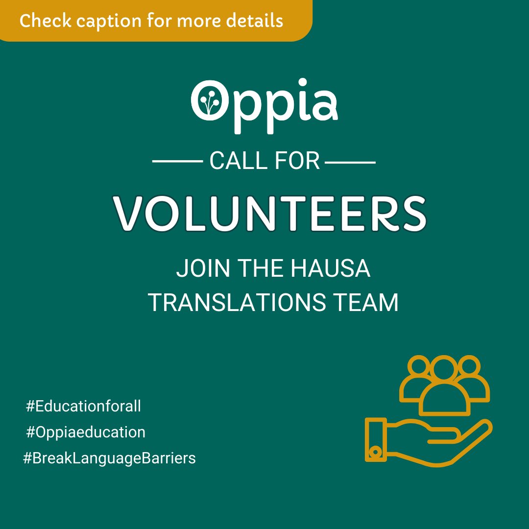 Calling all Hausa speakers! We need your help translating fun and interactive math lessons for kids in Hausa-speaking regions. Join the Oppia team and be a part of creating a more equitable learning experience for everyone. Signup link 👇 #EducationForAll #OppiaVolunteers