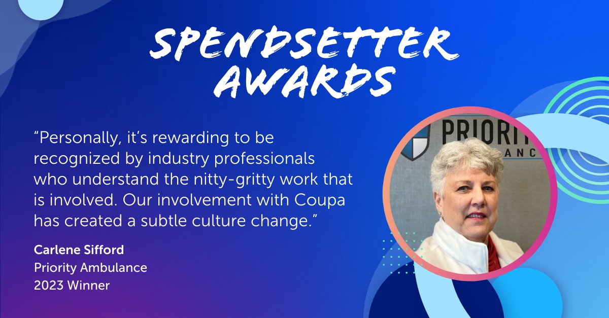 It's our favorite time of year! 🎉Spendsetter Award submissions are now open for stories around the world. Take your career to the next level and get major bragging rights. Tell us your story for a chance to be a spendsetter like Carlene Sifford! bit.ly/3Re3zSI