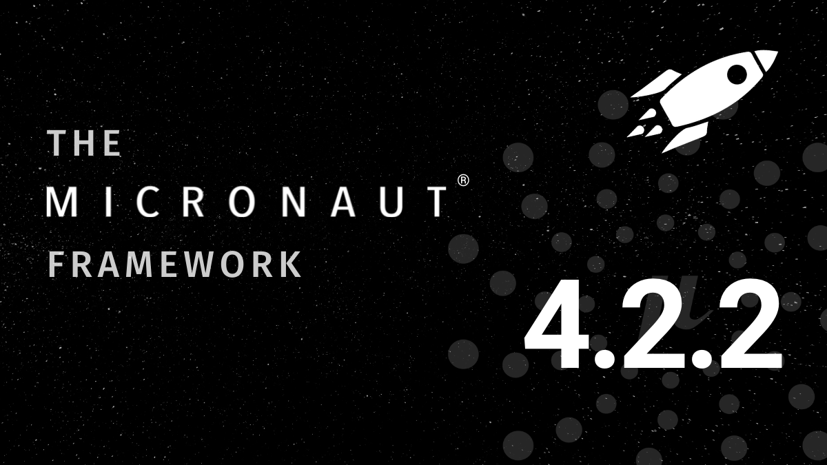 micronautfw's tweet photo. The Micronaut Foundation is excited to announce the release of Micronaut framework 4.2.2 Please see our latest blog post for more details. https://t.co/xuU8vKhdOW #micronaut https://t.co/dr7N5DbRHr